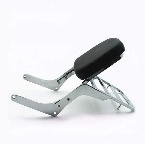Motorcycle Rear Seat BackRest Sissy Bar Back Rest Compatible For Honda Rebel CA250 CMX250 CMX (Silver) in Saudi Arabia