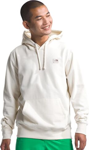 THE NORTH FACE Men's Heritage Patch Pullover Hoodie, White Dune, Large in Saudi Arabia