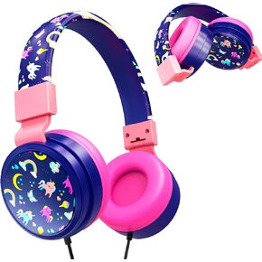 سماعات رأس سلكية فوق الأذن مقاس 3.5 ملم قابلة للطي وقابلة للتعديل للأطفال من Gabba Goods مع تصميم مطبوع in Kuwait