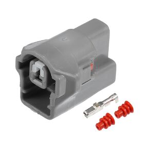 X AUTOHAUX 1 Set 1 Pin Knock Sensor Connector Adapter Plug Clip Kit Replacement for Toyota