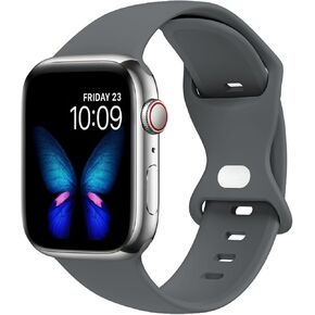 Tighesen Sport Bands Compatible with Apple Watch Band Ultra 2/Ultra SE Series 9/8/7/6/5/4/3/2/1 38mm 40mm 41mm 42mm 44mm 45mm 49mm S/M M/L for Women/Men Silicone iWatch Band(Abyss Blue, 38/40/41mm S/M)