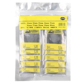 500PCS O Ring Rubber Seal Watch Back Cover Seal Gaskets Watch Repairing Replacement kit Tool Diverse Size Watch Rubber Sealing Rings (0.8 Pack of 500 Sticks), Genericv4mw50esdo-02
