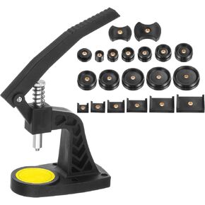 Watch Back Case Press Set, Watch Press Set Watchmaker Repair Tool with 20 Dies Mould for Watch Back Case Close, Black
