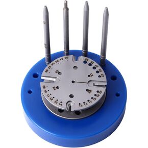 Watch Balance Wheel Hairspring Stand, Maintenance Watch Balance Wheel Holder Professional for Shop (Blue)