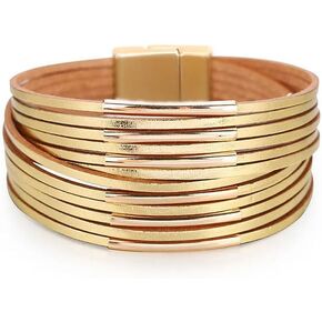 Leather Bracelets For Women Bohemia Wrap Multi-Layer Elegance Bracelet Boho Bangle Western Jewelry Gifts for Women Wife