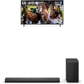 LG 43-Inch Class UR9000 Series Alexa Built-in 4K Smart TV (3840 x 2160),Bluetooth, Wi-Fi, USB, Ethernet, HDMI 60Hz Refresh Rate, AI-Powered 4K, 3.1.1 ch. Sound Bar with Dolby Atmos