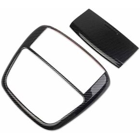 Crosselec Carbon Fiber Roof Reading Light Lamp Cover Trim Kit For Dodge Charger 2011+/Chrysler 300 2015-2021