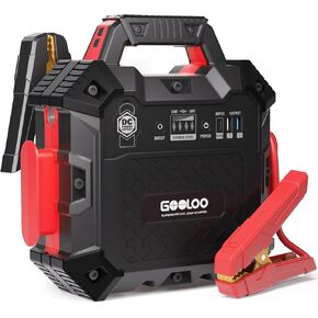 GOOLOO 6750A Jump Starter GT-Truck, Heavy Duty Car Jumper Starter (for Up to 13L Diesel & All Gas Engines), Lithium Jump Box, SuperSafe Portable Car Battery Charger Power Bank for 12V Vehicles