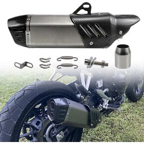 Sporacingrts Universal Slip-On Muffler Baffle Without DB Killer - Fits 1.5"-2" Inlet, Ideal for Dirt Bike, Street Bike, Motorcycle, Scooter, ATV