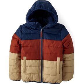 The Children's Place boys Medium Weight Puffer Jacket, Wind, Water-Resistant