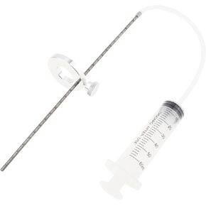 Motorcycle Fork Suspension Oil Level Measurement Gauge Tool with Adjustable Ring, 60ml Front Fork Oil Syringe Tool