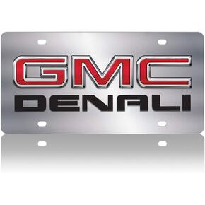 Eurosport Daytona- Compatible with -, GMC Denali Stainless Steel License Plate