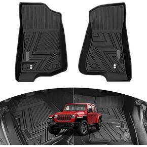 Bed Mat Compatible with 2019-2024 Jeep Gladiator JT 5FT, All Weather Truck Bed Mat TPE Pickup Bed Liner for 2023 2024 Jeep Gladiator Accessories