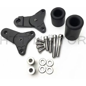 HTTMT MT219-063- Black No Cut Frame Slider Crash Protector Compatible with 2011-2020 Suzuki GSXR 600 750