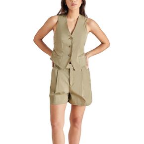 Steve Madden Apparel Maribel Top, Olive, XS