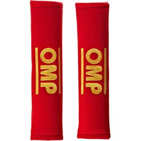 OMP (DB/450/R) Racing Seat Belt Harness Pad, Red, 2"