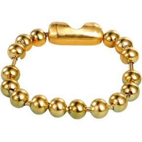 Jude Jewelers Stainless Steel 8mm Beads Chain Strand Bracelet