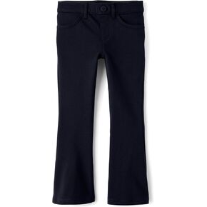 The Children's Place Girls' Uniform Ponte Flare Leg Pants
