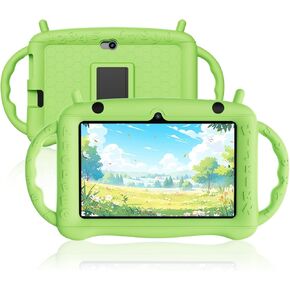 Kids Tablet 7inch Android 12 Tablet for Kids Age 3-12,Quad Core 2+32GB Toddler Tablet with Shock-Proof Case,Parental Control, Pre-Installed Kids Educational APP,HD Screen,Google Play Store YouTube