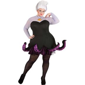 Disney Premium Plus Size Ursula Costume, Women's Plus Size The Little Mermaid Ursula Dress, Halloween Costume