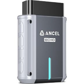 Ancel Echo OBD2 Scanner Bluetooth - Wireless Car Diagnostic Tool for iOS & Android, Code Reader with Reset, All System Automotive Scan Tool OBD Scanner with OBD2 Guage Display, Battery Registration