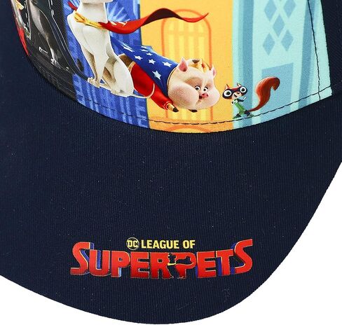 قبعة DC League of Super Pets ذات لوحات شخصيات باللون الكحلي للشباب in Saudi Arabia