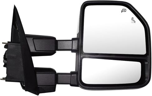 Towing Mirrors fit for Ford F250 F350 F450 F550 Super Duty Pickup Truck 2017 2018 2019 2020 With Power Heated Turn Signal Light Power Heated Chrome Cap in Saudi Arabia