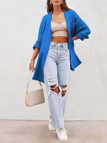 Womens Bathing Suit Cover Up Bikini Swimsuit Coverup Beach Cover Ups Button Down Shirts for Women in Kuwait