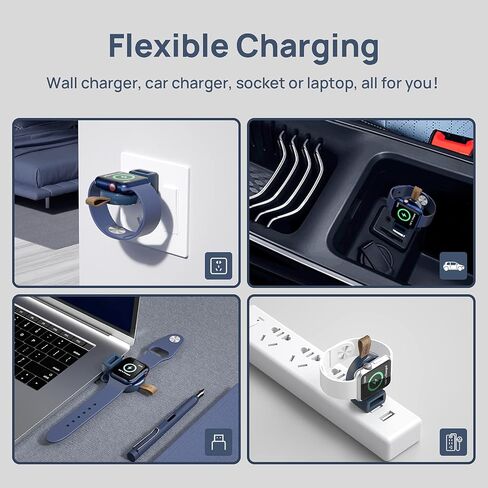 شاحن NEWDERY لساعة Apple Watch Travel iWatch USB للشحن السريع اللاسلكي in Kuwait