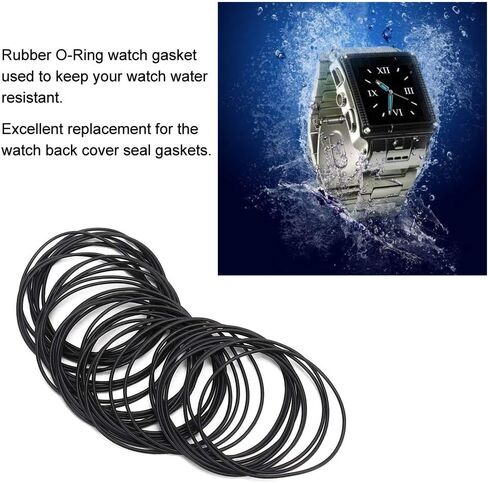 500PCS O Ring Rubber Seal Watch Back Cover Seal Gaskets Watch Repairing Replacement kit Tool Diverse Size Watch Rubber Sealing Rings (0.8 Pack of 500 Sticks), Genericv4mw50esdo-02 in Saudi Arabia