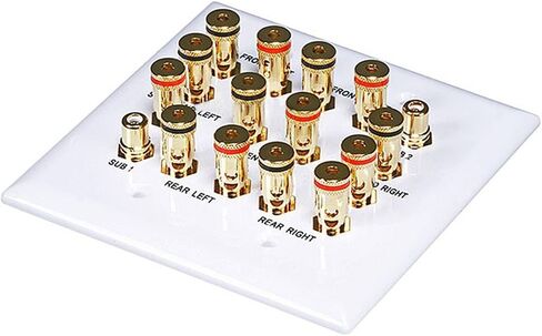 Monoprice 3-Gang 8.2 Surround Sound Distribution Wall Plate in Kuwait