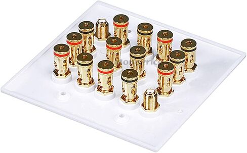 Monoprice 3-Gang 8.2 Surround Sound Distribution Wall Plate in Kuwait