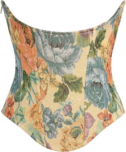 Scarlet Darkness Renaissance Corset for Women Vintage Floral Underbust Corset Bustier Top in Saudi Arabia
