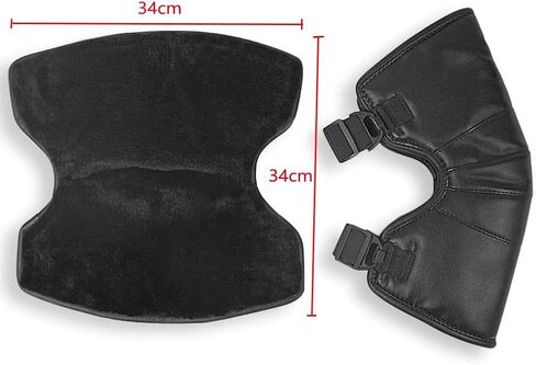 Motorcycle Knee Pads Sleeve Wraps Winter Windproof Waterproof Leather Thermal Fleece Lining Knee Brace Warmer Kneepad Adjustable Knee Shin Protective Guards for Motorcycle Bicycle Cycling in Saudi Arabia