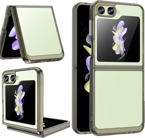 حافظة USTIYA لهاتف Samsung Galaxy Z Flip 5 5G غطاء حماية شفاف من مادة TPU (شفاف) in Kuwait