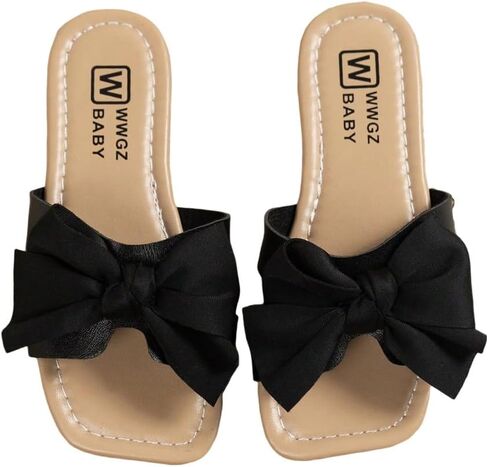 GORGLITTER Girl's Bow Sandals Open Toe Summer Dress Flat Sandals in Saudi Arabia