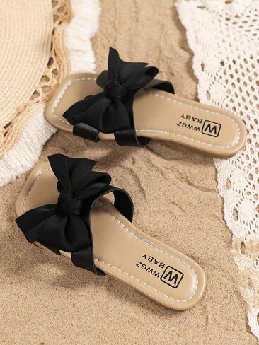 GORGLITTER Girl's Bow Sandals Open Toe Summer Dress Flat Sandals in Saudi Arabia