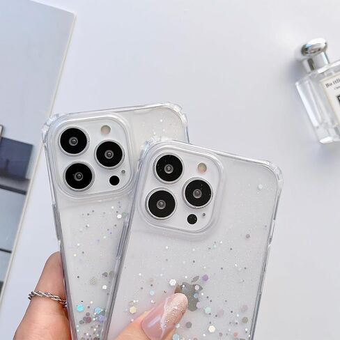 for iPhone 16 Plus Strap Case with Crossbody Lanyard, Clear Glitter Shiny Bling Sparkle Shockproof Cover with Soft TPU Bumper, Adjustable Shoulder Neck String for Girls Women - Crystal Clear in Kuwait