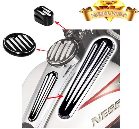 غطاء خزان الوقود غطاء داش غطاء غطاء الغاز لـ Harley Touring FLHX FLTR FLHT Street Glide 2008-2016 Road Glide 2010-2016 in Kuwait