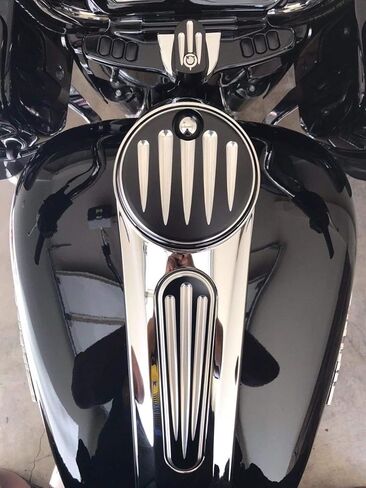 غطاء خزان الوقود غطاء داش غطاء غطاء الغاز لـ Harley Touring FLHX FLTR FLHT Street Glide 2008-2016 Road Glide 2010-2016 in Kuwait