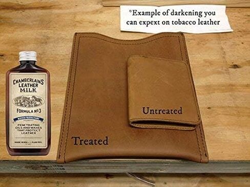 Leather Milk Leather Water Repellent and Protector - Water Protectant No. 3 - All Natural, Non-Toxic Water Proofer and Liquid Sealant. Made in The USA. 2 Sizes. Includes Premium Applicator Pad! in Saudi Arabia
