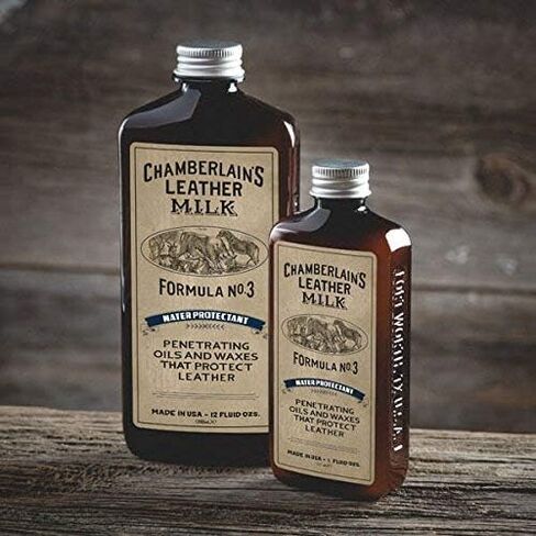 Leather Milk Leather Water Repellent and Protector - Water Protectant No. 3 - All Natural, Non-Toxic Water Proofer and Liquid Sealant. Made in The USA. 2 Sizes. Includes Premium Applicator Pad! in Saudi Arabia