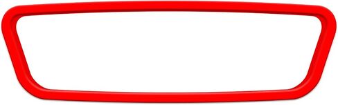 Car Rear View Mirror Protector Frame, Rearview Mirror Decor Edge Guard Compatible with Model 3 Y, Silicone Interior Rearview Mirror Decorative Accessories(Red) in Saudi Arabia