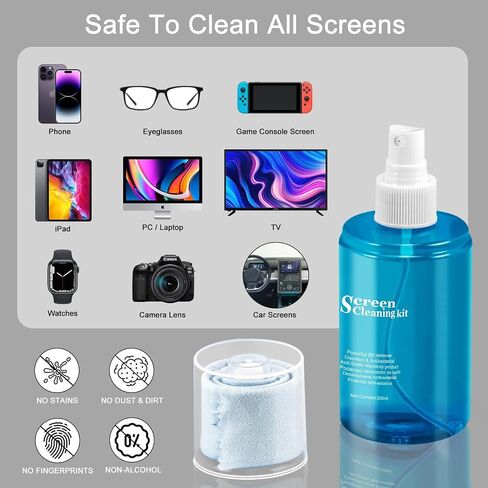 walrfid Car Screen Cleaner Spray, Computer Touchscreen Mist Cleaning Kit in Kuwait