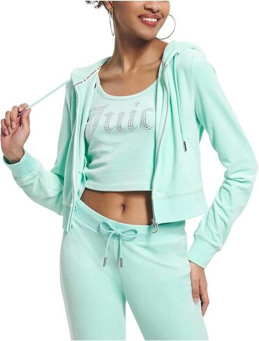 سترة بقلنسوة كلاسيكية صلبة للسيدات من Juicy Couture مع زينة خلفية in Saudi Arabia
