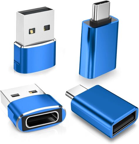Basesailor USB to USB C Adapter with C Male to 3.0 Female Charger 4P,Thunderbolt 4 to Type A OTG Converter for MacBook,iPhone 14 13 12 Pro Max,Apple iWatch 8 7 SE,iPad 10 Air 4 5 Mini 6,Galaxy S23 S22 in Saudi Arabia