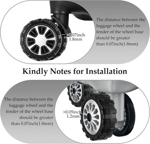 8 Pack Luggage Wheel Protectors Silicone Material Luggage Wheel Covers Suitcase Wheel Covers Suitable For Luggage Travel Suitcase Wheels Protection And Noise Reduction (Black) in Saudi Arabia