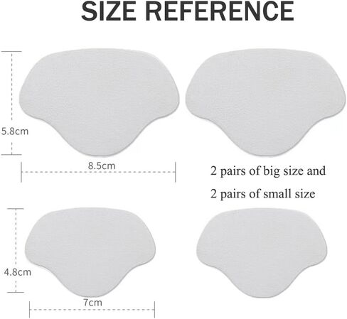 Shoe Heel Repair, 4 Pairs Shoe Repair Patches for Holes, Shoe Heel and Side Hole Prevention Insert, Self-Adhesive Shoe Heel Protector for Sneaker, Leather Shoes, High Heels in Saudi Arabia