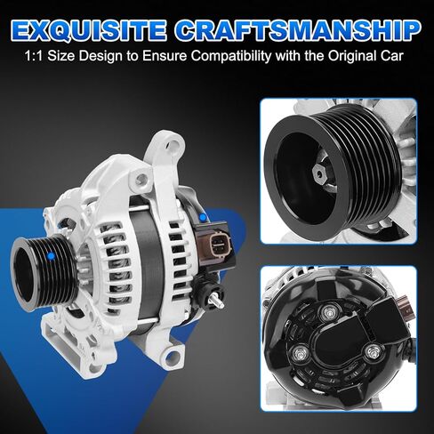 27060-0S020 مولد كهربائي عالي الإخراج متوافق مع 2007-2021 Toyota Tundra، 2008-2022 سيكويا استبدال # 104210-5090، 104210-5091، 400-52393R 150Amp in Kuwait