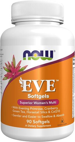 NOW Supplements، فيتامينات متعددة للسيدات مع زهرة الربيع المسائية والتوت البري والشاي الأخضر وسيليكا ذيل الحصان ومرافق الإنزيم Q10، 180 كبسولة هلامية in Saudi Arabia